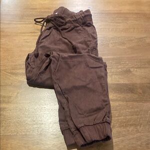 Bella Dahl Brown Joggers with Elastic Waistband